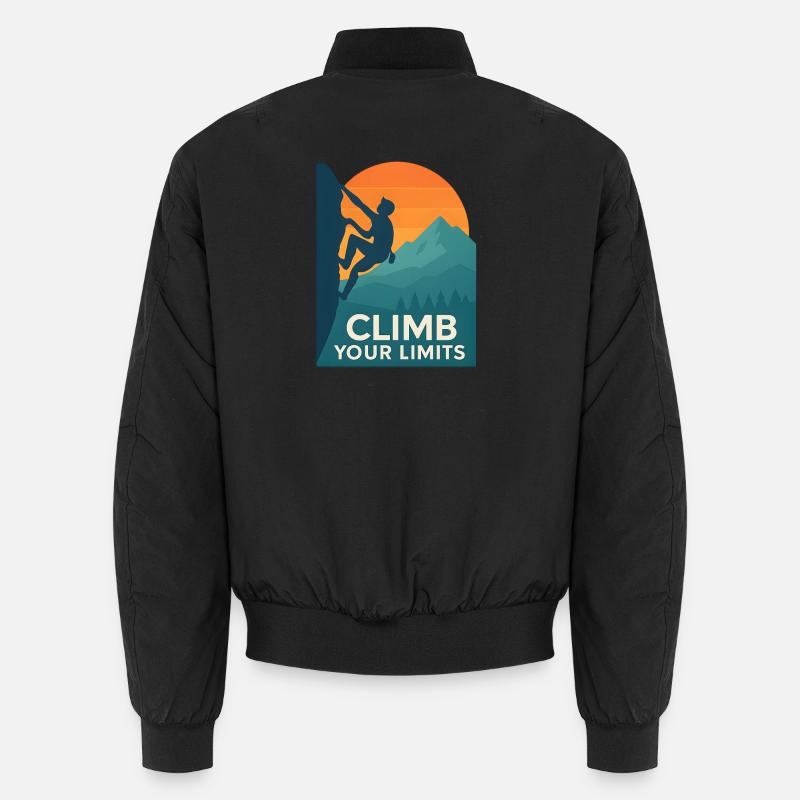  Climb Your Limits – Klettern & Bouldern Unisex Bomberjacke