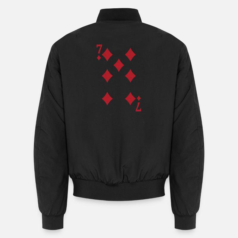 7 Diamonds Card Romme Doppelkopf - Unisex Bomber Jacket - black