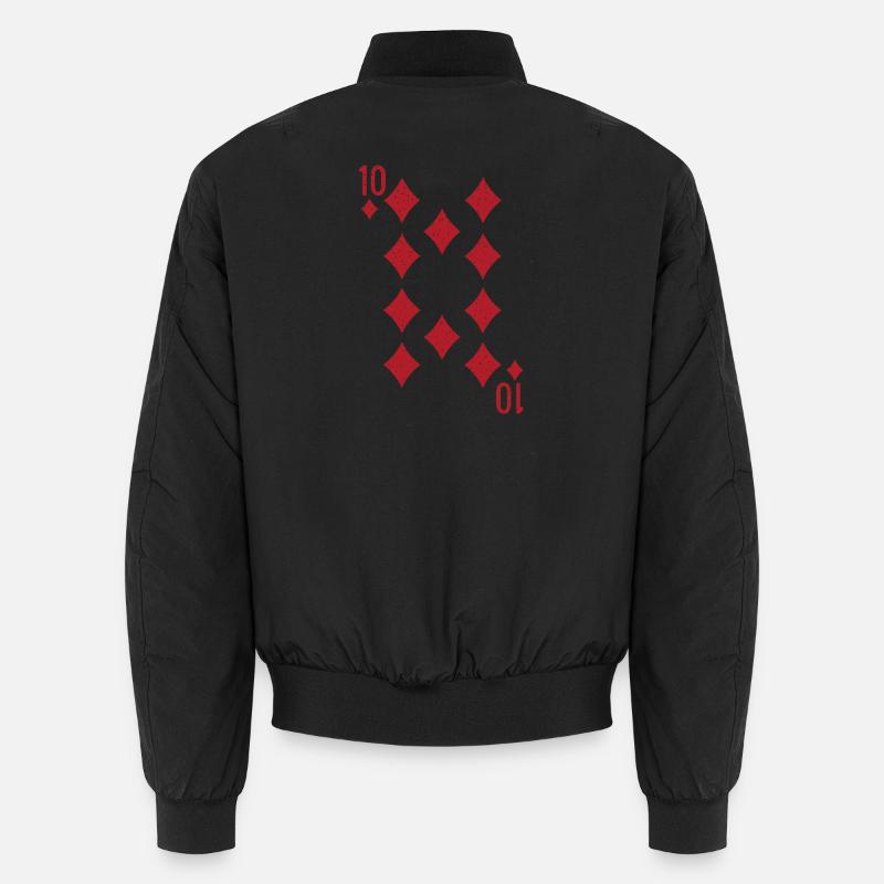 Ten Diamonds Rummy Double Head - Unisex Bomber Jacket - black