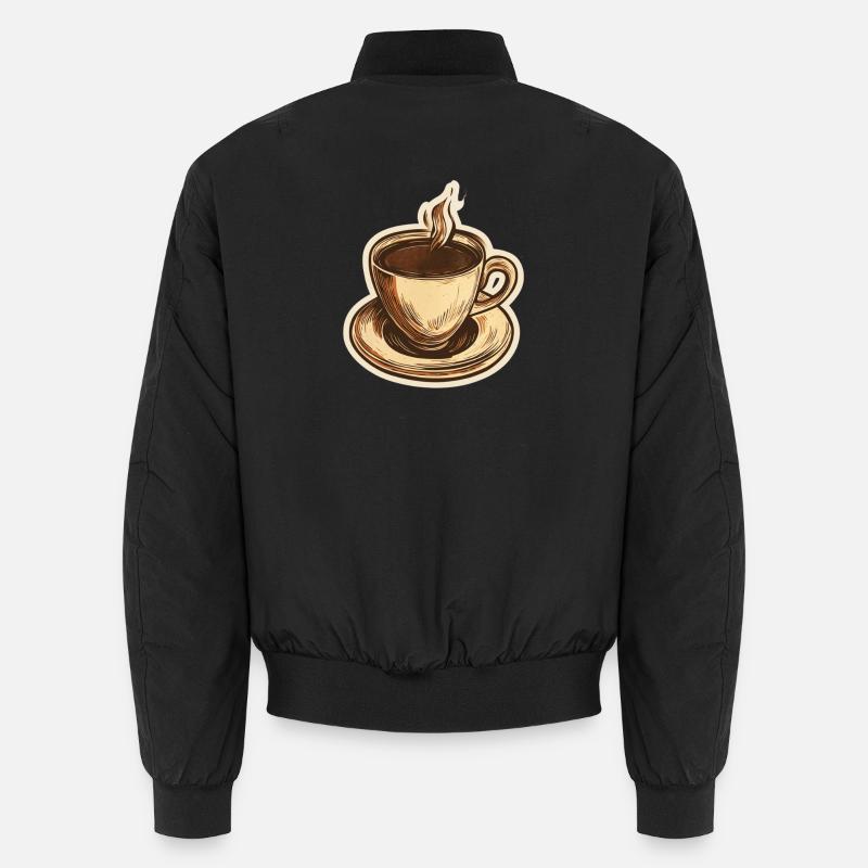 Kaffee Unisex Bomberjacke
