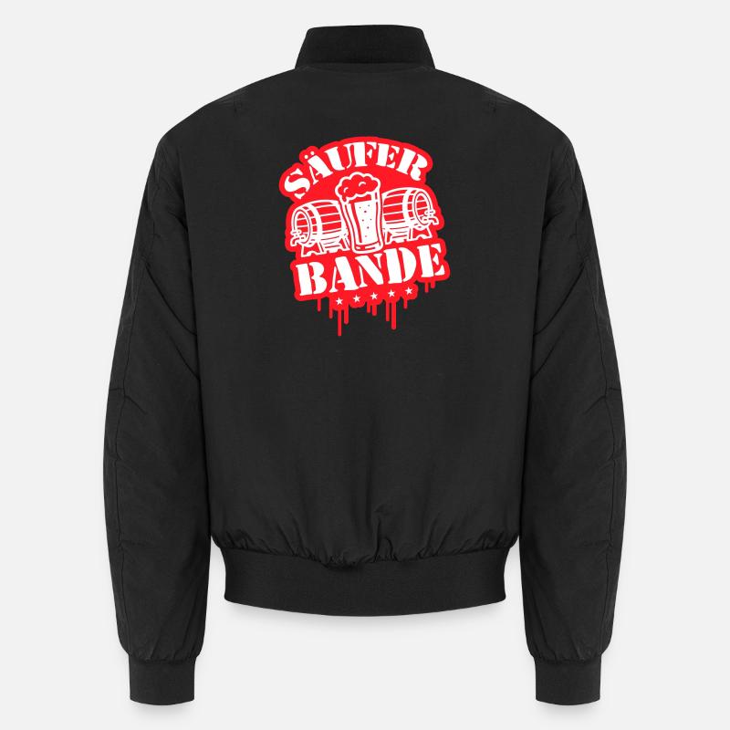 Säufer Bande Bier Unisex Bomberjacke