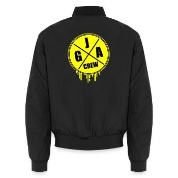 Junggesellenabschied Jga Crew - Unisex Bomberjacke - Schwarz - Hinten - AI Model Male 185 light (185cm)