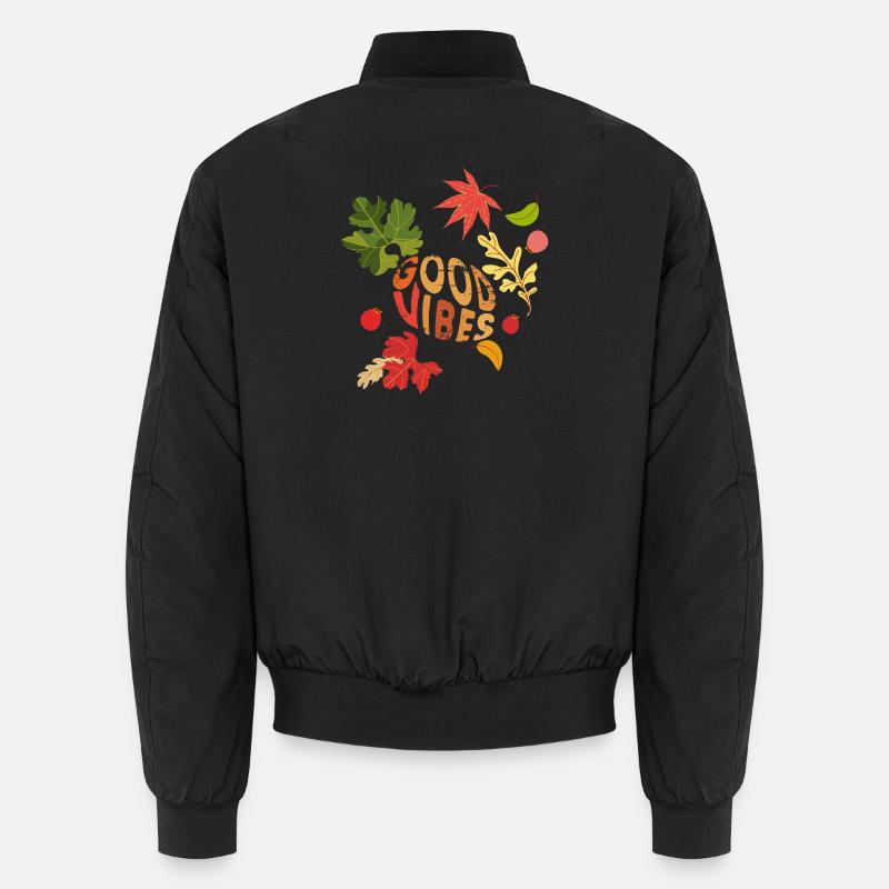 Autumn Vibes - Unisex Bomber Jacket - black