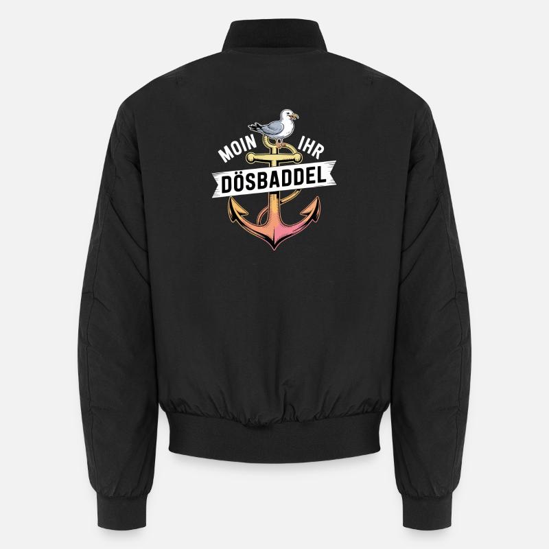 Moin Ihr Dösbaddel dicton maritime avec ancre et Bomber unisexe