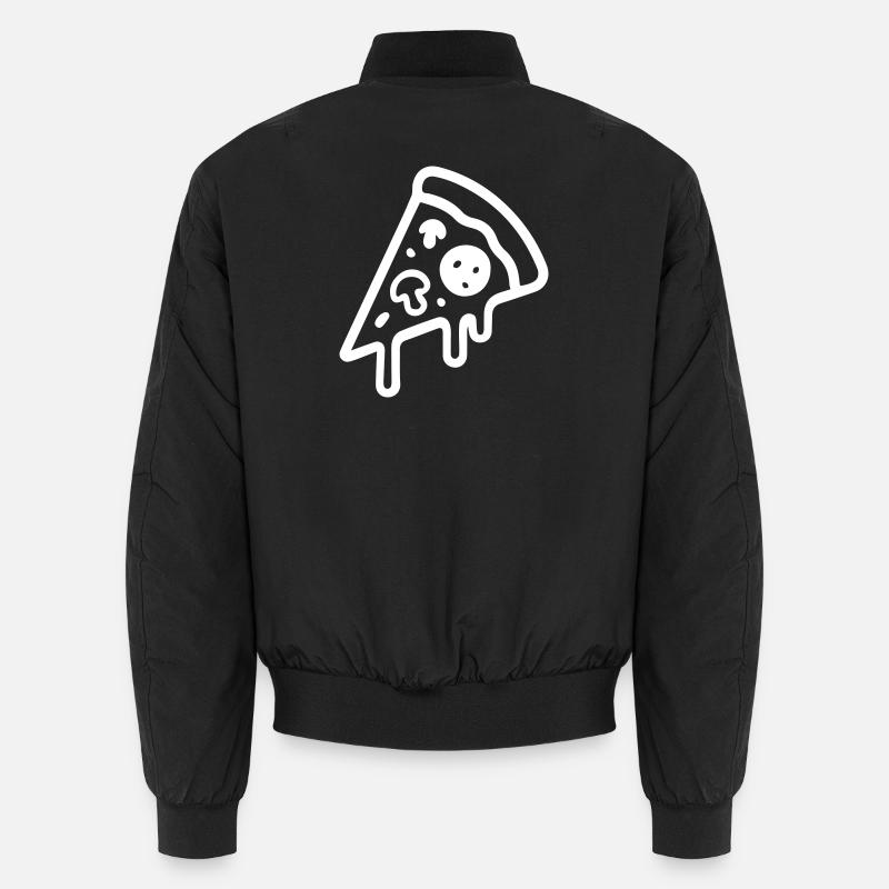 Icône de la pizza - Bomber unisexe - noir