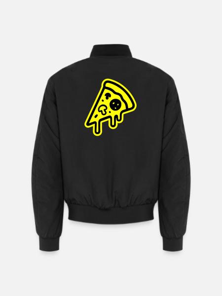 Pizza Symbol - Unisex Bomberjacke - Schwarz