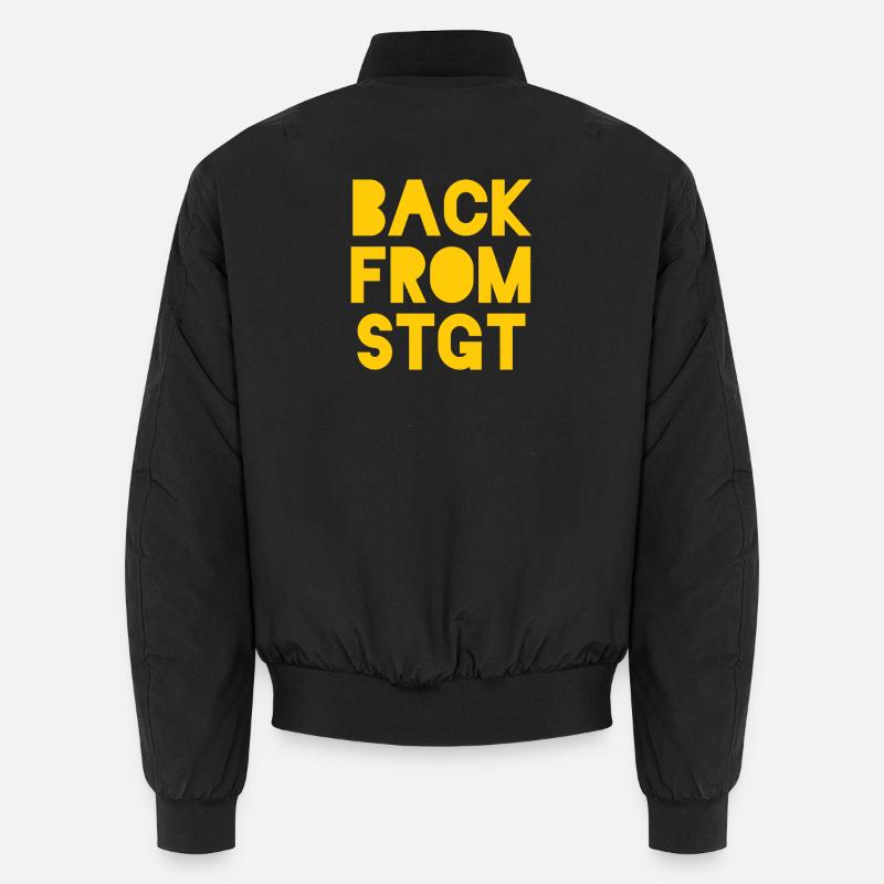 Back from Stuttgart - Unisex Bomber Jacket - black
