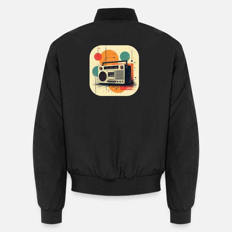 T-shirt rétro Ghetto Blaster Bomber unisexe