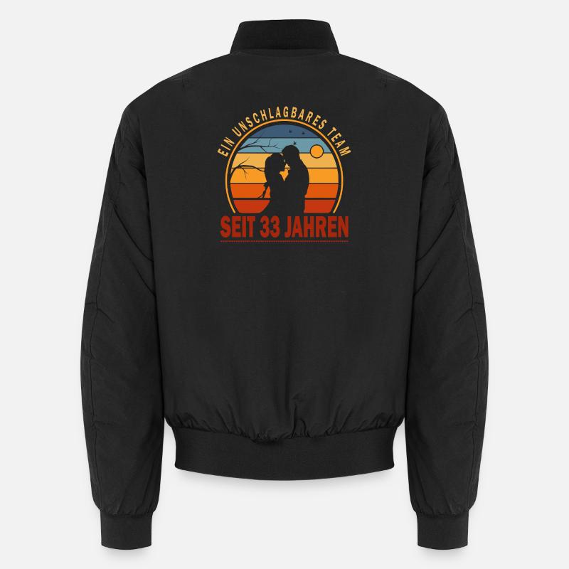 33 Jahre Beziehung Geschenk Ehemann Ehefrau Unisex Bomberjacke