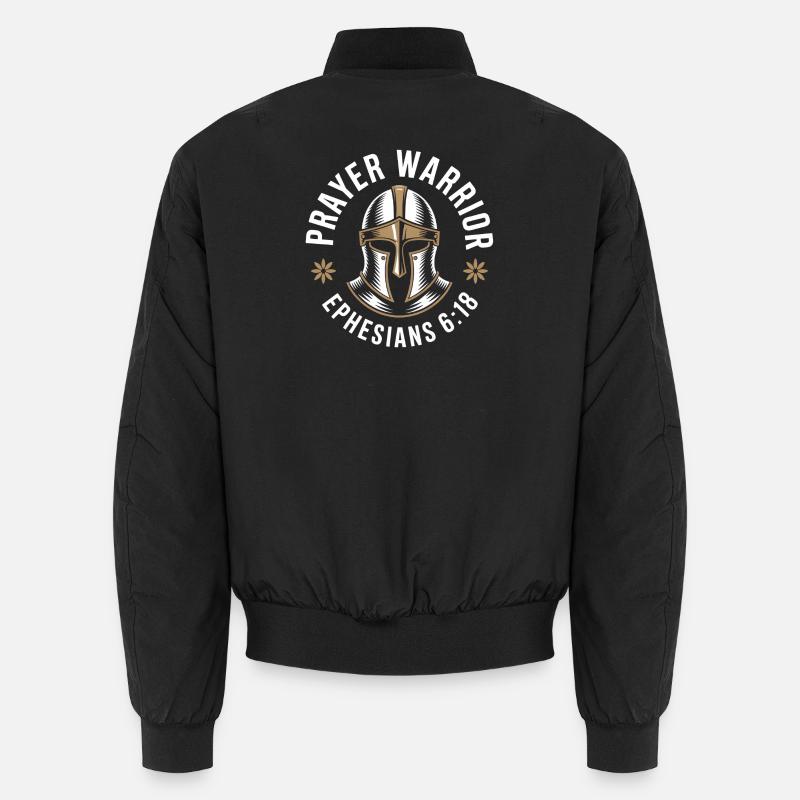 Christlich Prayer Warrior Ephesians 6 18 Unisex Bomberjacke