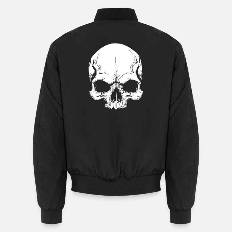 Cooles Schädel-Design Unisex Bomberjacke