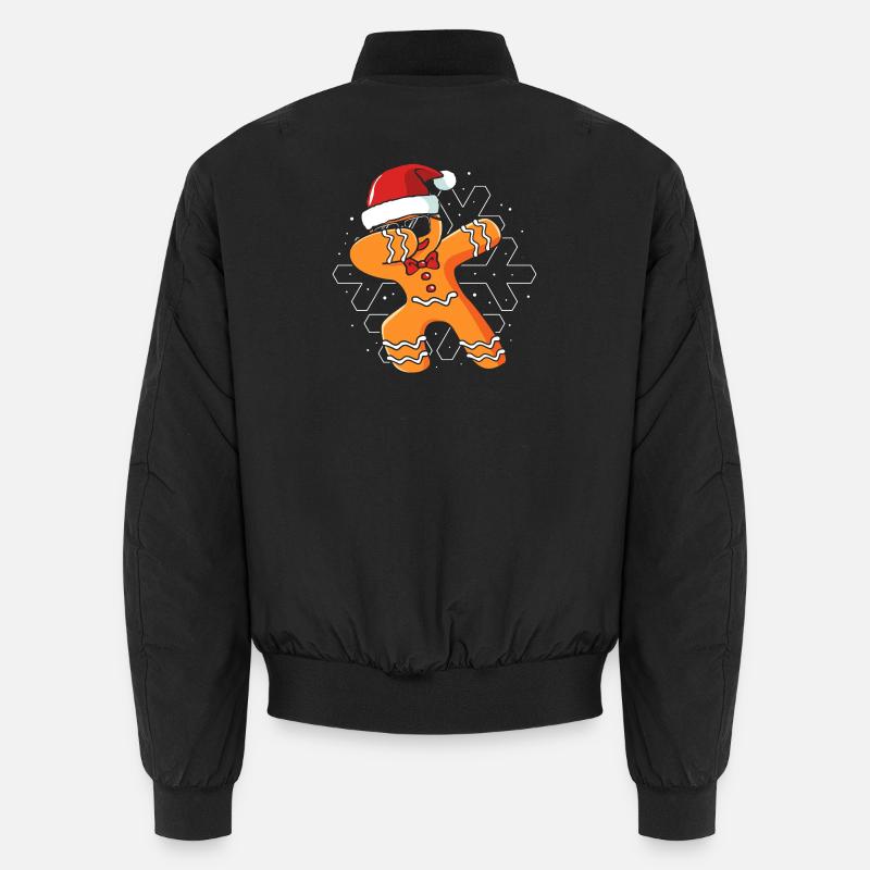 Weihnachten Lebkuchen Lebkuchenmann Gingerbread Unisex Bomberjacke