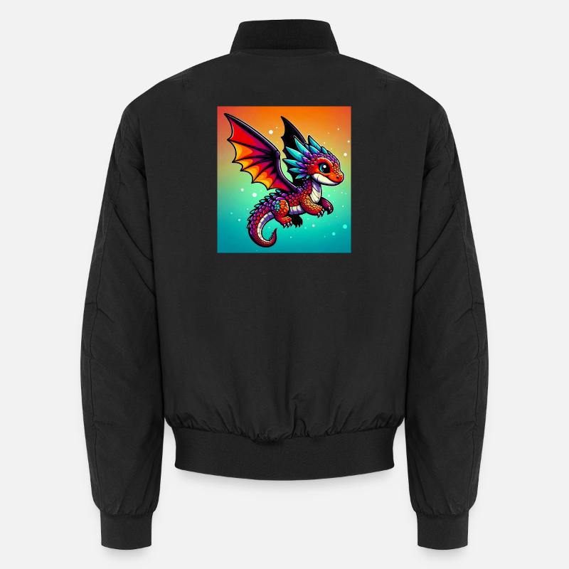 Drache - Unisex Bomberjacke - Schwarz