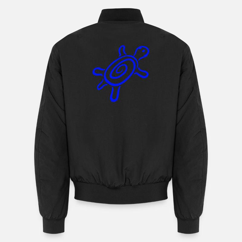 Schildkröte Spirale Schildkrötenpanzer Muster süß Unisex Bomberjacke