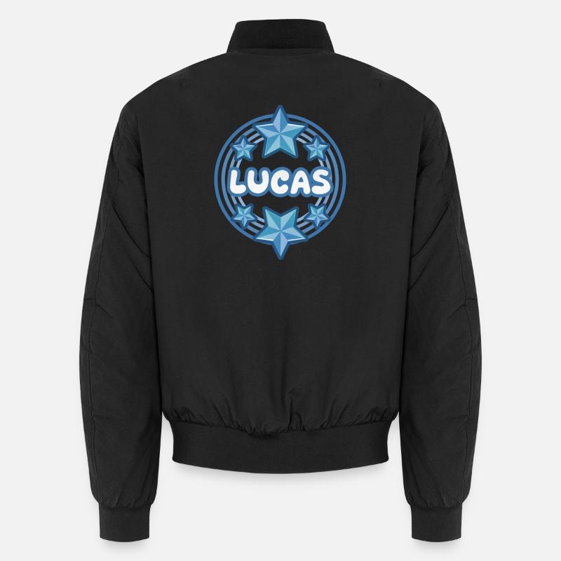 Lucas als Name Unisex Bomberjacke