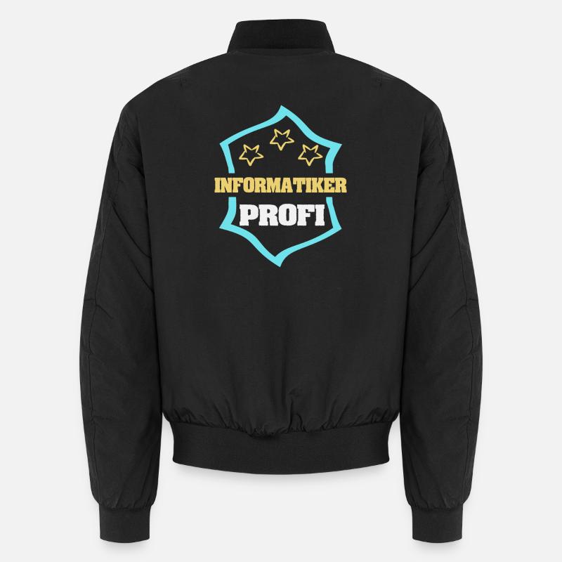 Occupation Computer Scientist - Unisex Bomber Jacket - black