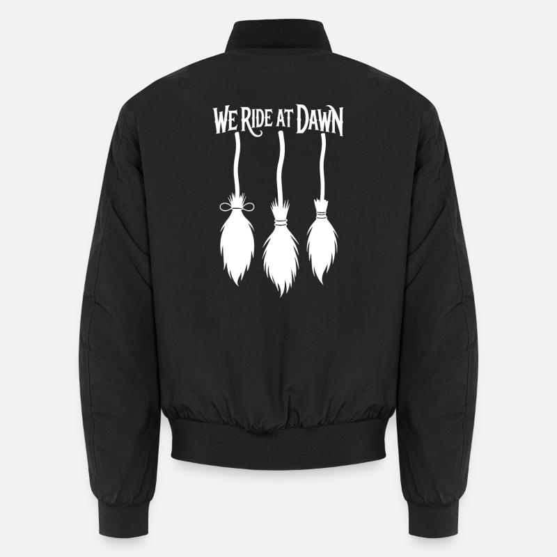 Witches' broom at sunrise Unisex Bomber Jacket