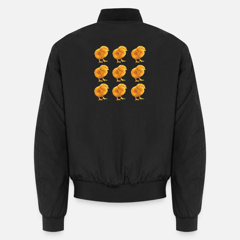 Chick Pattern for Spring and Nature Unisex Bomber Jacket