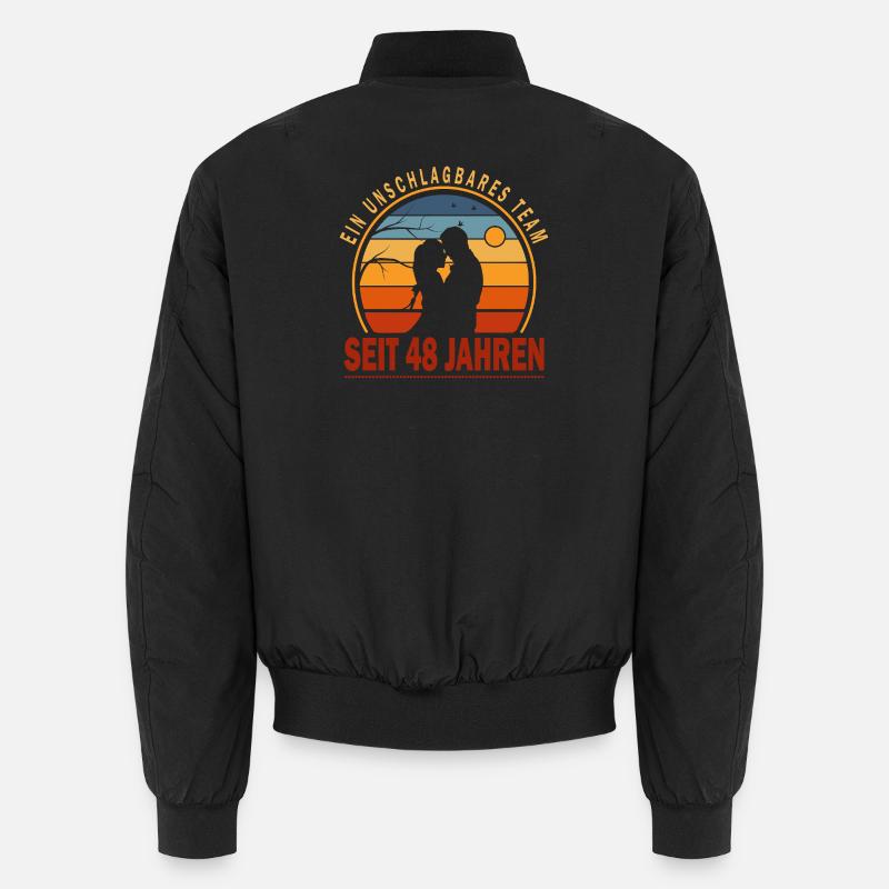 48 Years Relationship Anniversary Wedding Anniversary Unisex Bomber Jacket