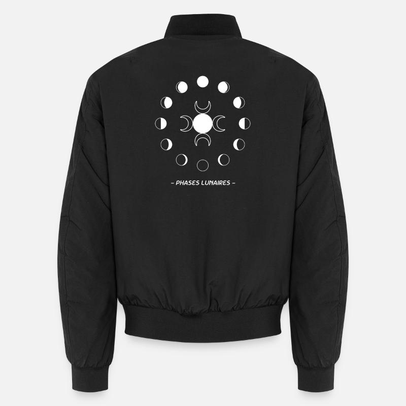 Mondphasen - Unisex Bomberjacke - Schwarz