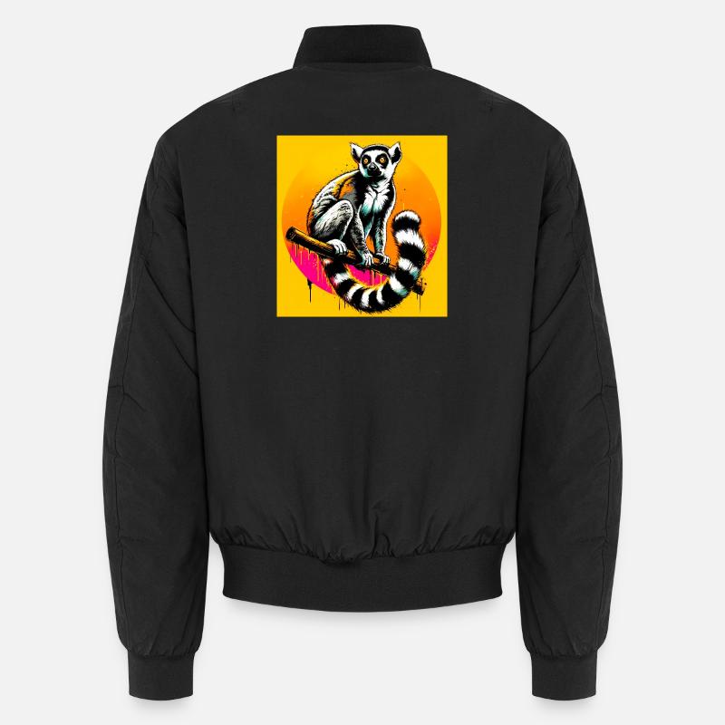 Lemur - Unisex Bomber Jacket - black