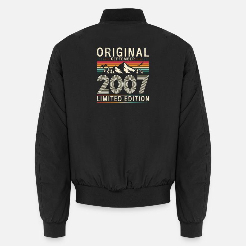 18e anniversaire Original septembre 2007 Bomber unisexe