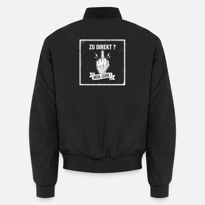 Too direct ? Howl quietly! Unisex Bomber Jacket