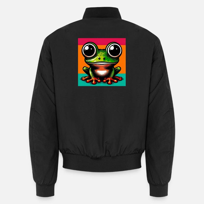 frog - Unisex Bomber Jacket - black