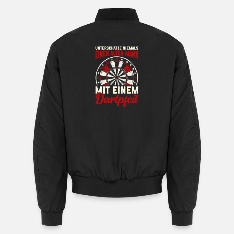Darts Dart Dartboard Dartboard Dart Player Unisex Bomber Jacket