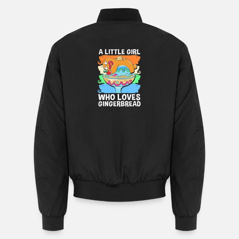 Gingerbread man Christmas gingerbread - Unisex Bomber Jacket - black