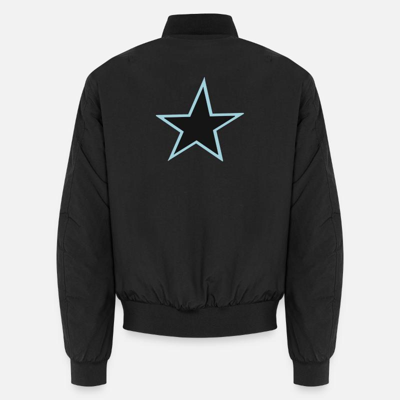 Abstrakte Bunte Sternzeichnung Unisex Bomberjacke