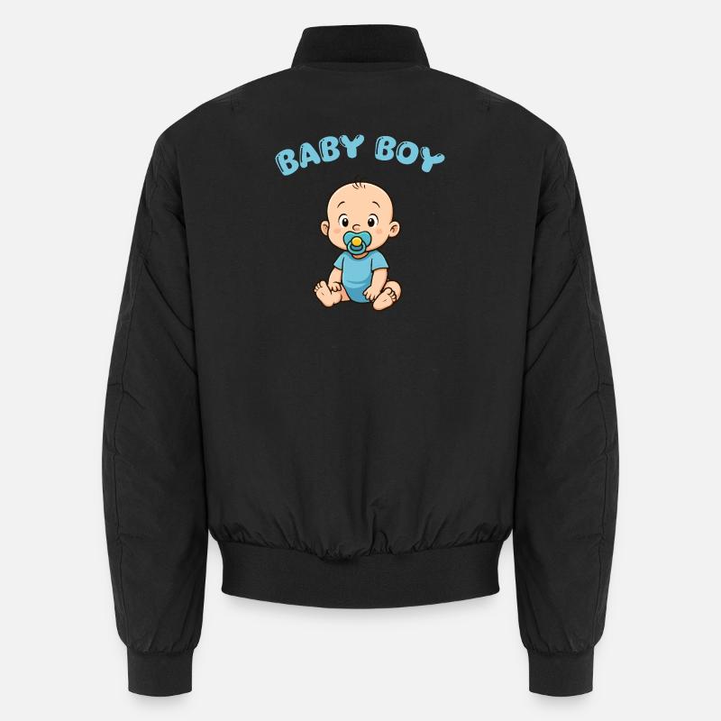 Cute Baby Boy Print Unisex Bomber Jacket