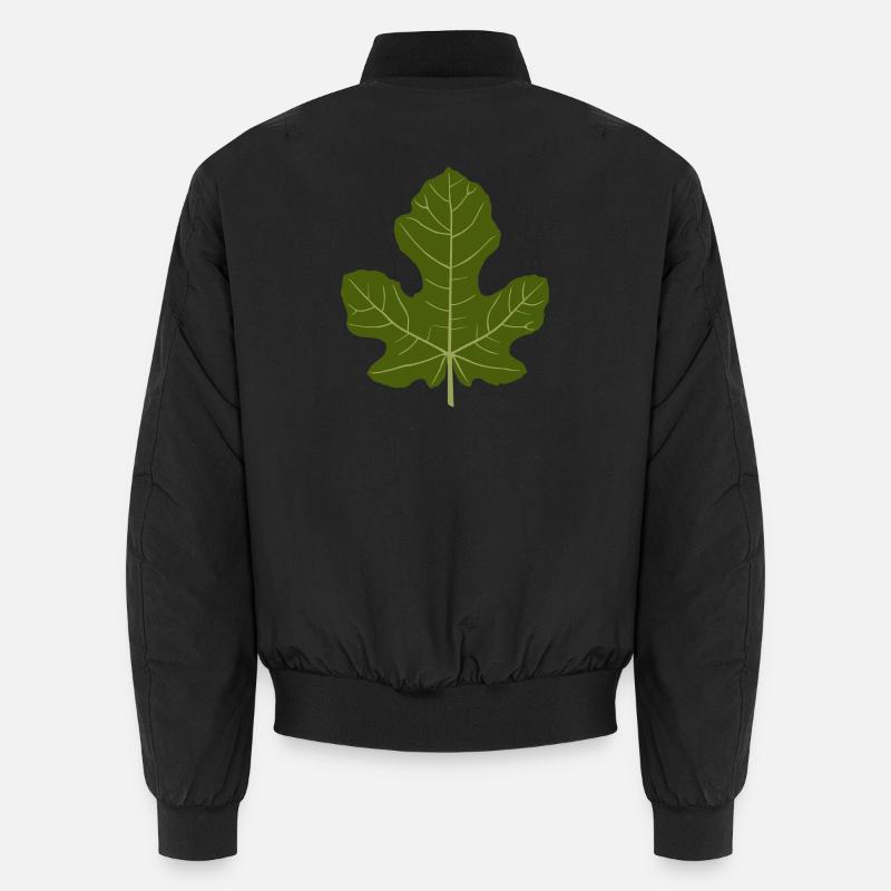 Figuier Vert Feuille Nature Design Bomber unisexe
