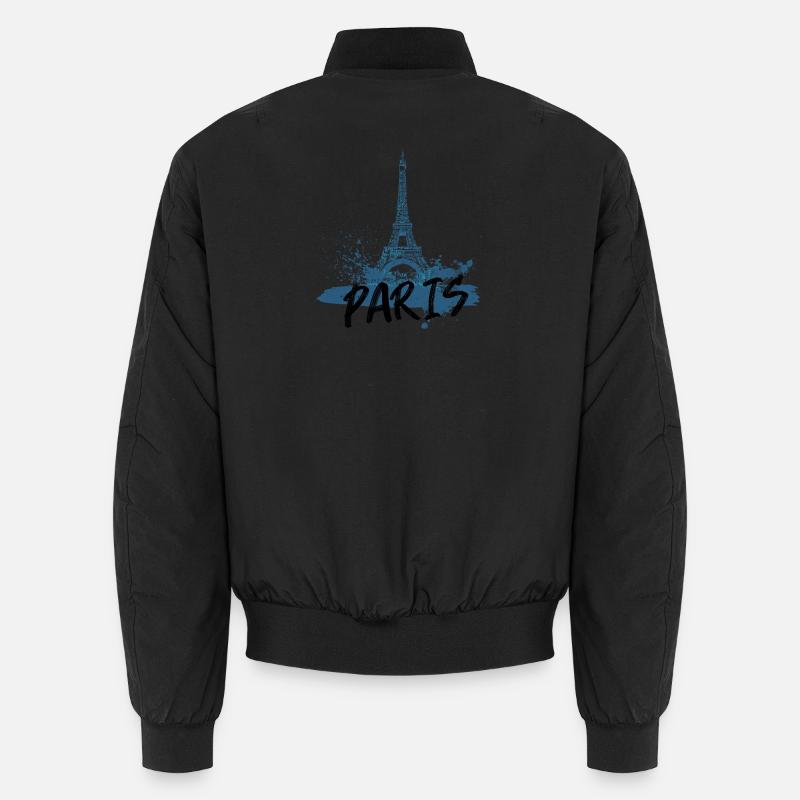 Design of the Eiffel Tower in Paris Unisex Bomber Jacket