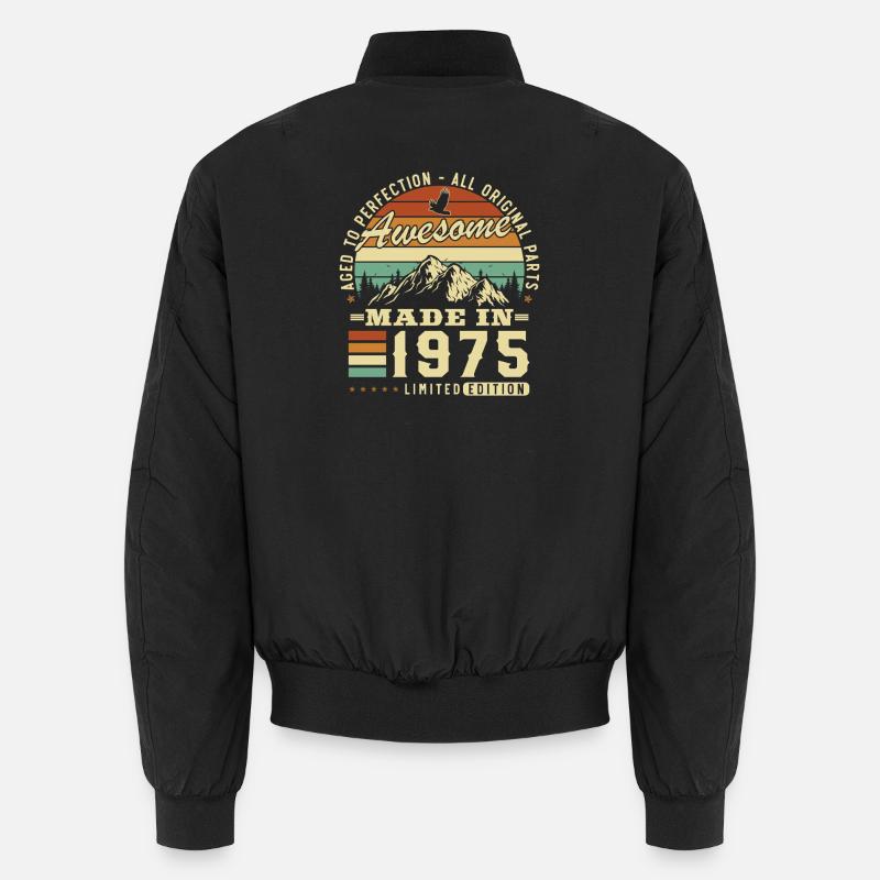 1975 Vintage Retro Geburtstagsgeschenk Bomber unisexe