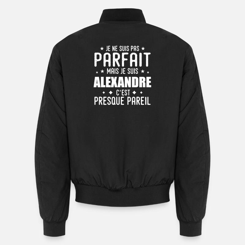 Alexandre: authentic, imperfect, top, perfection Unisex Bomber Jacket