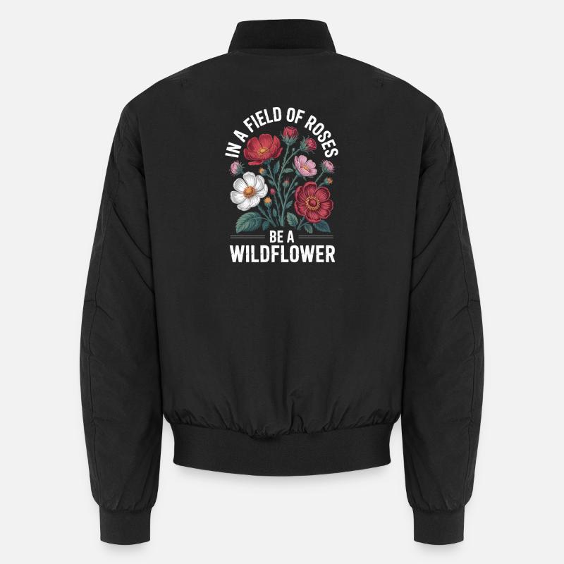 Wildblumen Design Unisex Bomberjacke