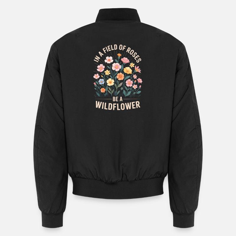 Fleurs sauvages dans le champ Bomber unisexe