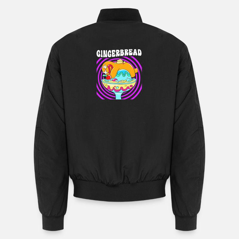 Gingerbread Christmas Gingerbread Man Unisex Bomber Jacket
