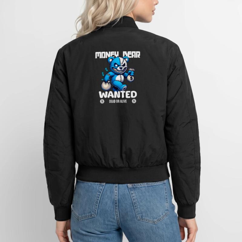 Gesucht wird böser Bär tot oder lebendig Unisex Bomberjacke