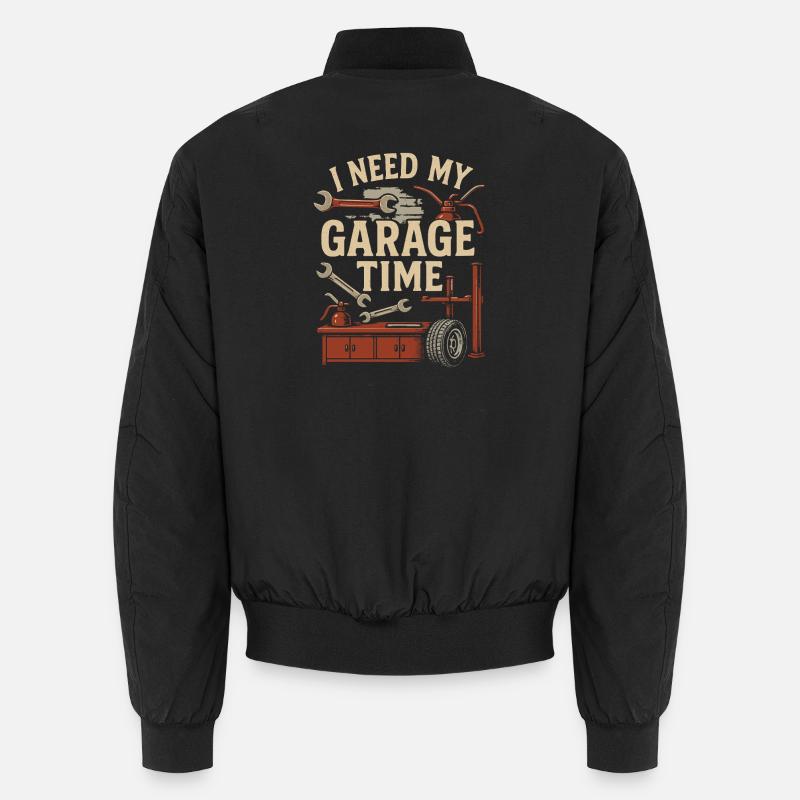 I need my garage time Unisex Bomber Jacket