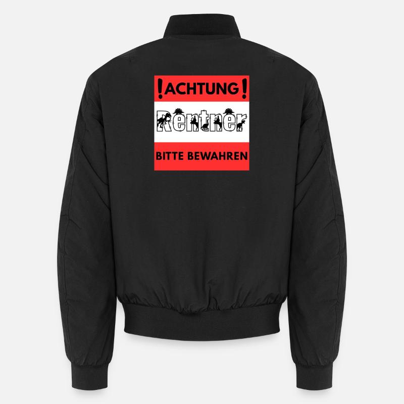 Attention pensioner design Unisex Bomber Jacket