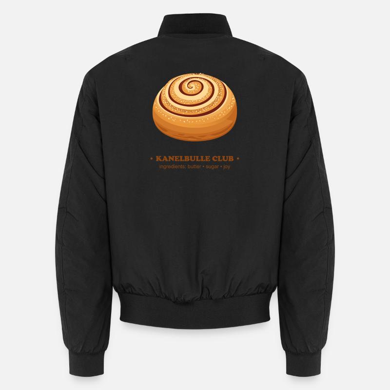 Skate Rolling Zimtschnecke Design - Unisex Bomberjacke - Schwarz