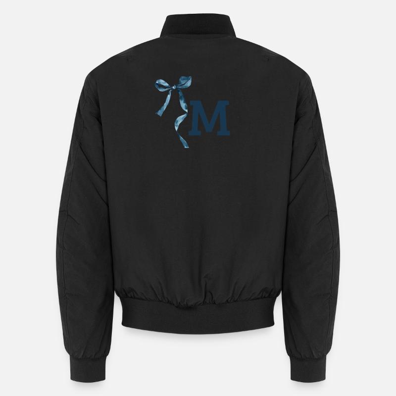 Monogramm m Geschenkidee Unisex Bomberjacke