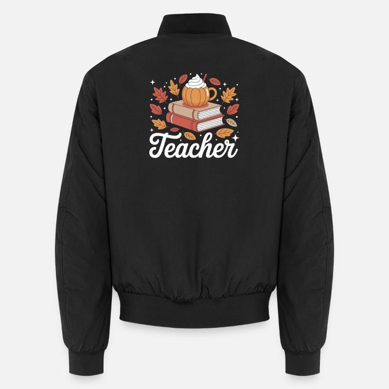 Herbstliche Lehrer Inspiration Unisex Bomberjacke