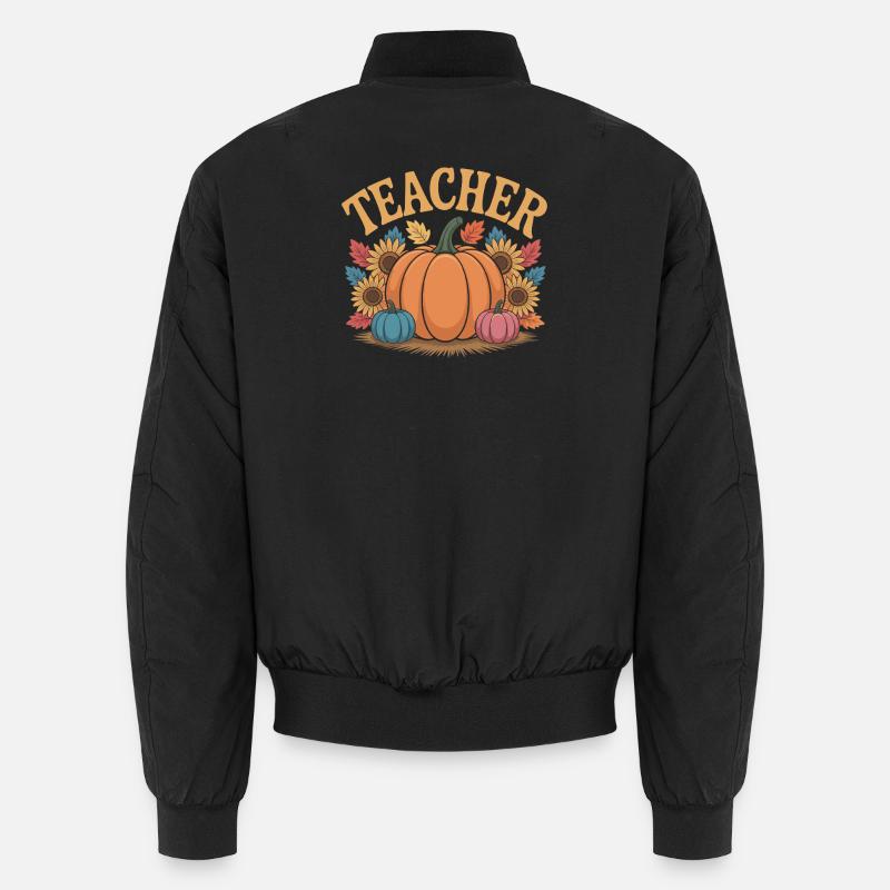 Herbstlich Lehrer Unisex Bomberjacke
