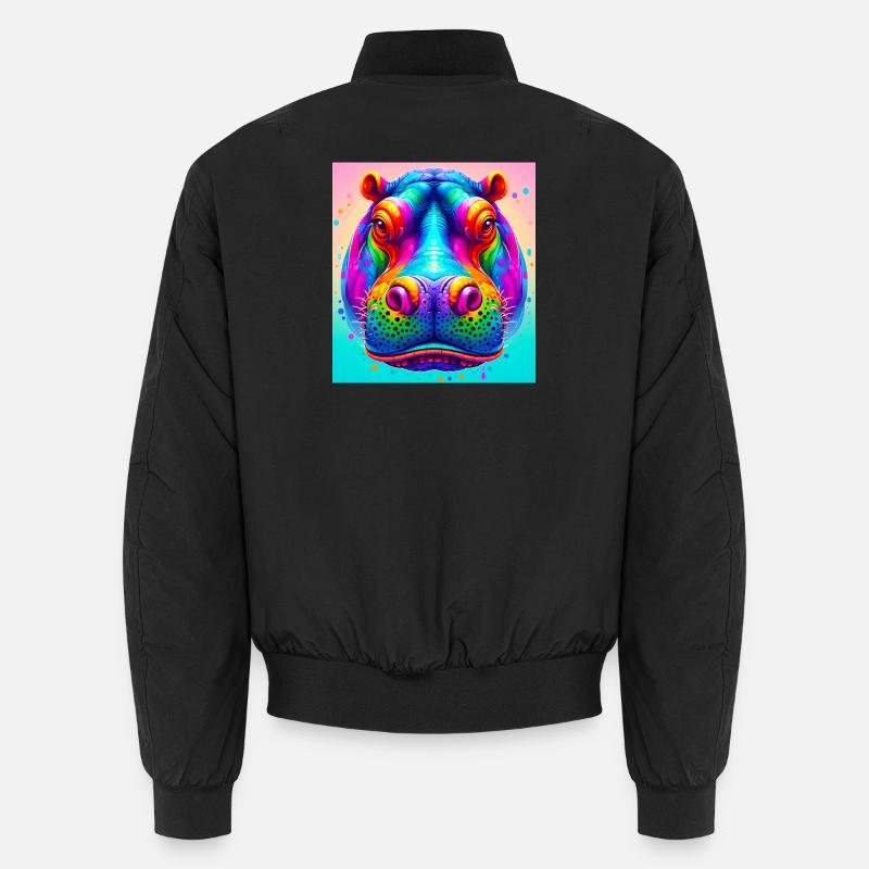 hippopotame Bomber unisexe