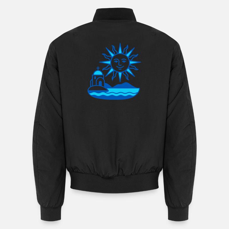 Grèce Soleil Art minimal Bomber unisexe
