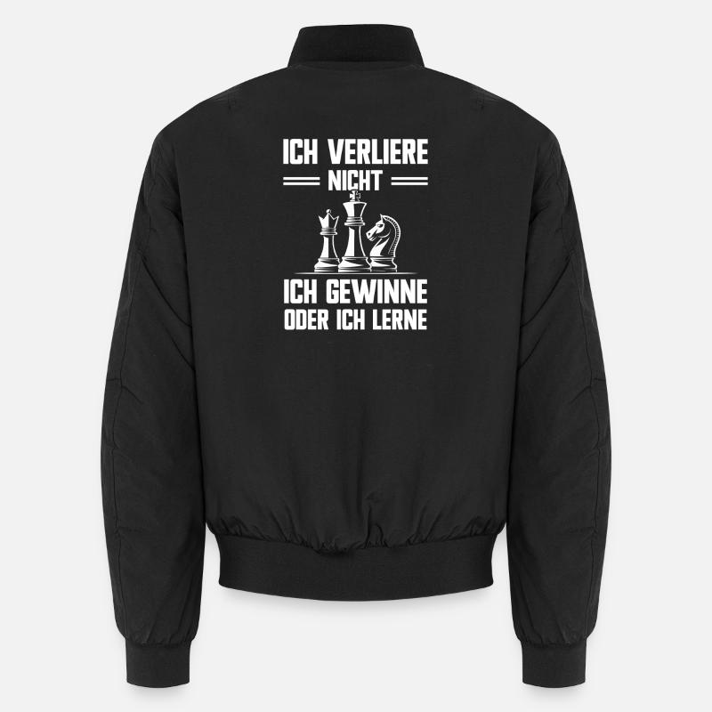 Sagesse des échecs Ne perdez pas de profits et n’apprenez pas Bomber unisexe