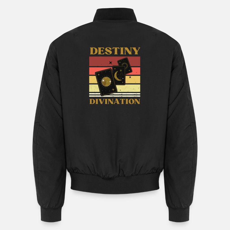 DESTINY AND TAROT DIVINATION - Unisex Bomber Jacket - black